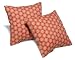 Strathwood 14-Inch Outdoor Pillows, Set of 2, Lively Poppy