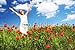 Wallmonkeys Peel and Stick Wall Decals - Fredom Flying Woman - 60