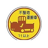 CU38959 作業管理ステッカー不整地運搬車1t以上 PPステッカ 35Ф 2枚入