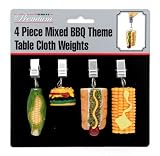 Mr. Bar-B-Q 40044p 4-Piece Set of Tablecloth Weights