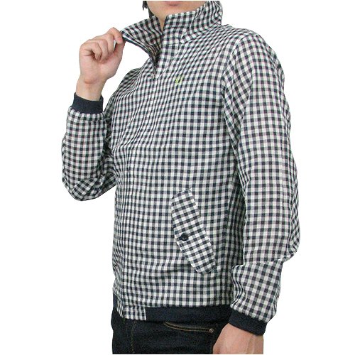 FRED PERRY フレッドペリー HARRINGTON SHIRTS JACKET 2010MODEL《MENS：ギンガム》ダブルZIP F2197-01