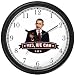 Barack Obama Picture - Yes We Can - President Barack Obama Commemorative Wall Clock by WatchBuddy Timepieces (Black Frame)