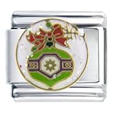 Christmas Tree Ornament Italian Charms Bracelet Link