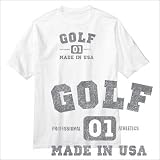 T-Shirt White  Made In Usa Golf  Sports