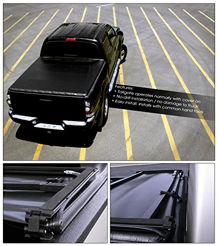Tri Fold Soft Tonneau Cover For 05 14 Frontier Crew Cab 09 12 Equator 5 5ft Bed Moanoanonaoeraeea