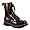 burgundy rub-off leather