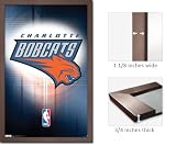 Slate Framed Charlotte Bobcats Logo Poster 5414