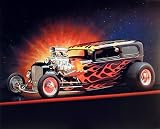 1932 FORD TUDOR STREET HOT ROD CAR POSTER ART PRINT