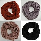 SCHLAUCHSCHAL HERBST / WINTER VERSCHIEDENE FARBEN DAMEN TUCH HALSTUCH UNI