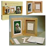 Pet Impression Casted Paw Print Keepsake Shadow Box Frame