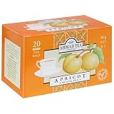 Ahmad Tea Apricot Tea, Tea Bags, 20-Count Boxes (Pack of 6)