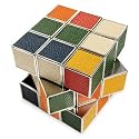 Exquisite Rubik's Cube in Leather & Nickel