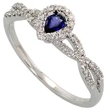 14K White Gold 1/4