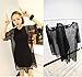 ACEFAST INC Black See Through Mesh Short Sleeve Oversize Shirt Cover Tops Blouse