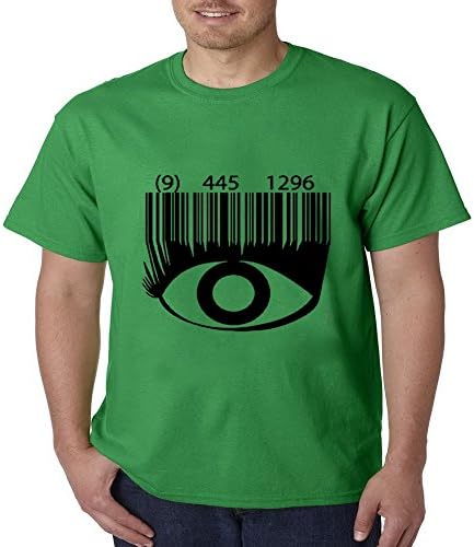 Sunshinebag Art Barcode Modern Wicking Poly Fine Flame Short Sleeve Mens T-shirt Size S