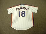 DARRYL STRAWBERRY New York Mets 1986 Majestic Cooperstown Throwback Home Baseball Jersey, LARGE