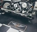 Harley Davidson Motorcyle Garage Parking Mat