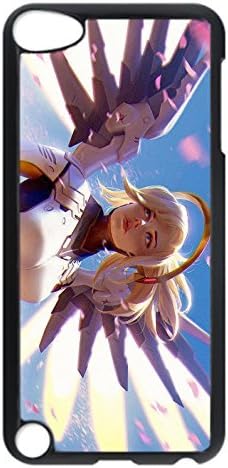 iPod Touch 5 Case, iPod 5 cases - Highly Protective Black Back Case Cover for iPod 5 Mercy Overwatch Perfect Fit Hard Case Cover For iPod Touch 5