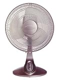 Clairion Comfort Plus 12-Inch Titanium Finish 3-Speed Table Fan
