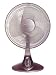 Clairion Comfort Plus 12-Inch Titanium Finish 3-Speed Table Fan