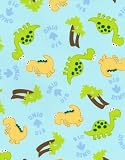 Fitted Pack N Play (Graco Square Playard) Sheet - Big Dino - Made In USA
