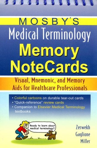 Childrens Toyshop  Books : Mosby's Medical Terminology Memory NoteCards