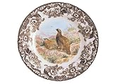 Spode Woodland Game Birds 8-Inch Salad Plate, Red Grouse