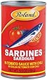 Roland Sardines in Tomato Sauce with Chili, 5.5-Ounce Cans (Pack of 50)