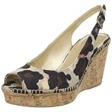 Stuart Weitzman Women’s Jean Wedge,Sand Leopard Denim,4.5 M US