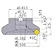 Mitsubishi Materials WSX445UR0610EA WSX445 Series Arbor Face Milling Cutter with Coolant, Right Hand, 45? Angle, 10 Teeth, 6" Cutting Dia, 1.5" Fixing Part Depth