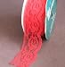 Approx 9' long X 1 1/4" wide Red lace type craft ribbon Made in Canada