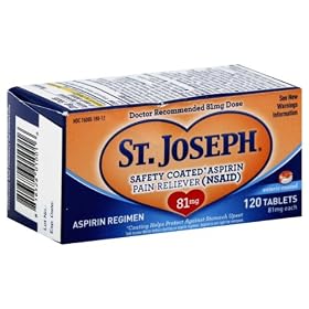 St. Joseph Aspirin 81mg Enteric Coated Tablets 120 ct