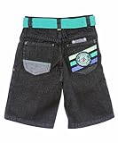 Enyce "Triple Stripe" Belted Denim Shorts (Sizes 4 - 7X)