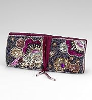 Bead and Sequin Tri Fold Jewellery Wrap