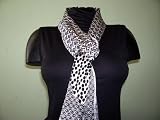 Black and White 100% Nylon Printed Scarf