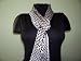 Black and White 100% Nylon Printed Scarf