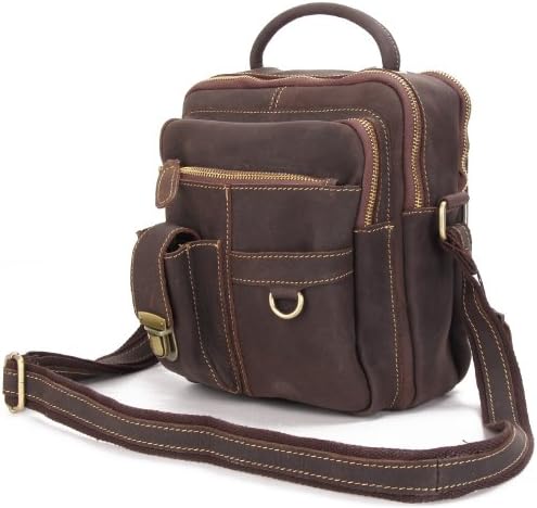 Kids Crazy Horse Leather School Bags Shoulder Bags Messenger Bags