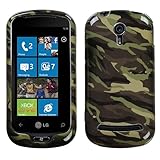 MyBat Camo/ Green Snap-on Hard Phone Protector Case Cover For LG Quantum C9 ....