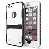 iPhone 6 Plus Waterproof Case, Ghostek Atomic White Apple iPhone 6 Plus Waterproof Case W/ Attached Screen Protector - Lifetime Warranty - Apple iPhone 6 Plus Slim Fitted Waterproof Shock proof Dust proof Dirt proof Snow proof Hard Shell Cover Case for iPhone 6 Plus GHOCAS190