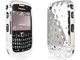BlackBerry Curve 8520 / 9300 3G Chromeo Lux Slider Hard Case Silver