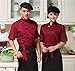 Fashion Restaurant Cook Jacket Service Waiter Coat Short sleeves