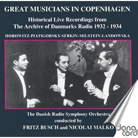 Great Musicians In Copenhagen - Historical Live Recordings From The Archive Of Danmarks Radio, 1932-1934