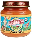 Earth's Best 2nd Carrots, 4 Ounce Jars (Pack of 24)