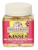 Stella & Chewy's Carnivore Kisses, Freeze-Dried Raw Wild Alaskan Salmon Dog and Cat Treats