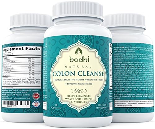 Colon Cleanse Detox: Premium Colon Cleanse to Rid Your Body of Toxins - Flush Your Digestive System for Fast Weight Loss &amp; Digestive Relief. Maintenance Cleanse - 90 Pills