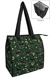 Horses Grocery Shopping Bags Reusable Insulated Horse ECO FRIENDLY GREEN Tote RE-USABLE INSULATED With Zipper