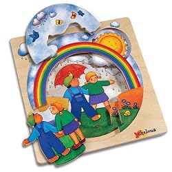 CHELONA 3-Layer Story Puzzle - Look At The Rainbow