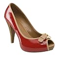 Women's Mossimo&reg; Vicki Peep-Toe Pumps - Red Patent