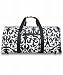 Damask Black Trim Duffel Bag 22