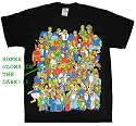 TS307 Simpsons Group Glow in the Dark Homer T-Shirt
